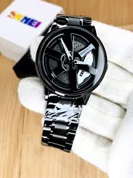 Rotating Wheel Rim Watch For Men's
